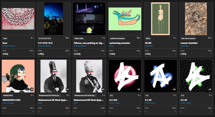 🟡I am proud that I had and collected some of my friends' artwork 
<a href="/soheilaartist/">Soheila Ahmadi ◼ NFT NYC 2024</a> 
<a href="/themanualdude/">Amir shahmohammad</a> 
<a href="/Abtin2016_kh/">Abtin|NFT.NYC2024</a> 
<a href="/artaaftabi/">Arta</a>
<a href="/hanisarrt/">‌Hani Naqi ᴺᶠᵗ 🎩</a>
<a href="/pookan_jon/">poo kan</a>