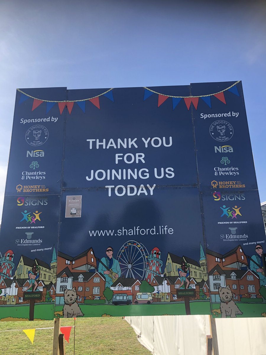 Super day at <a href="/ShalfordFair/">Great Fair of Shalford</a> 
Congrats to the organisers with thousands descending on #Shalford to support a worthwhile local community event, raising money for - amongst others, <a href="/SSChospices/">Shooting Star Children's Hospices</a> &amp; @halowproject 
Really enjoyed the compere role! 🎙
Good to have <a href="/BBCSurrey/">BBC Surrey</a> there too..😊