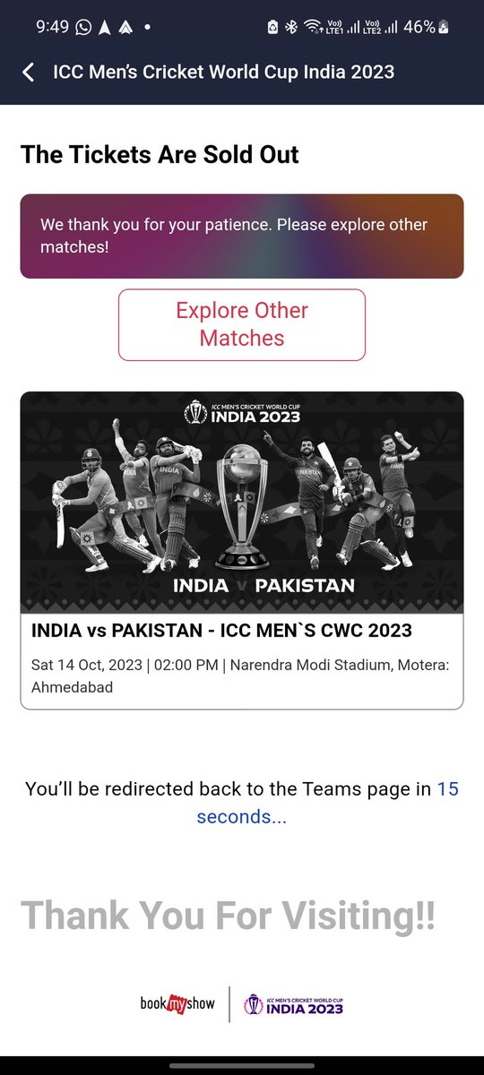 devalsharmaa's tweet photo. Where to buy tickets in black for INDv/sPAK?
Is they are also available on BOOKMYSHOW in x5 price after some time. 
#BCCI  #BookMyShowScam https://t.co/ysIKXMt4fS