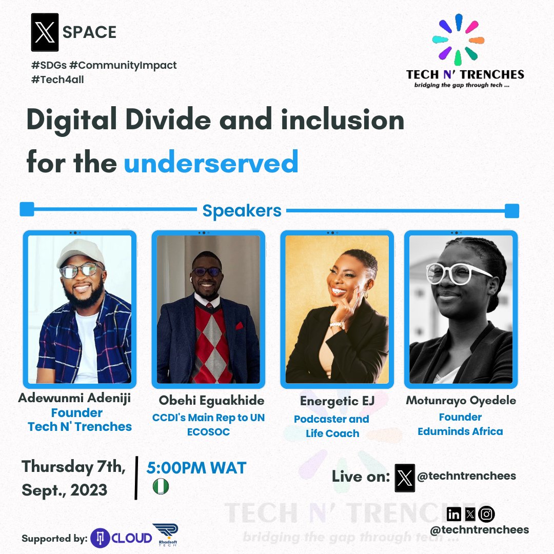 techbroda_'s tweet image. 📚 Bridging the digital divide in slums is a collective effort.
What innovative projects and partnerships can help bring technology and knowledge to these communities? 
Come share your ideas! 
#DigitalInclusion #CommunityTech
 #TechInnovation #UrbanDevelopment