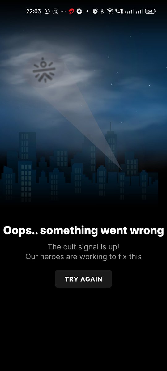 srk_vedula's tweet photo. @cultfitOfficial this happens very often. I have been seeing it for more than a month.
Why don't you fix it?? https://t.co/dY4MFfnfsQ