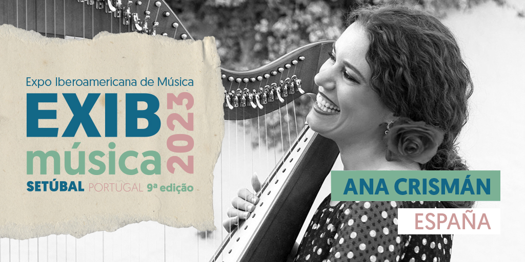 Recibimos a #AnaCrismán <a href="/ArpaFlamenca/">Ana Crismán</a>.
Luego de viajar con su arpa por España, Italia, Francia, Reino Unido, Estados Unidos, la creadora y representante del Arpa Flamenca llega a #EXIBMúsica2023.