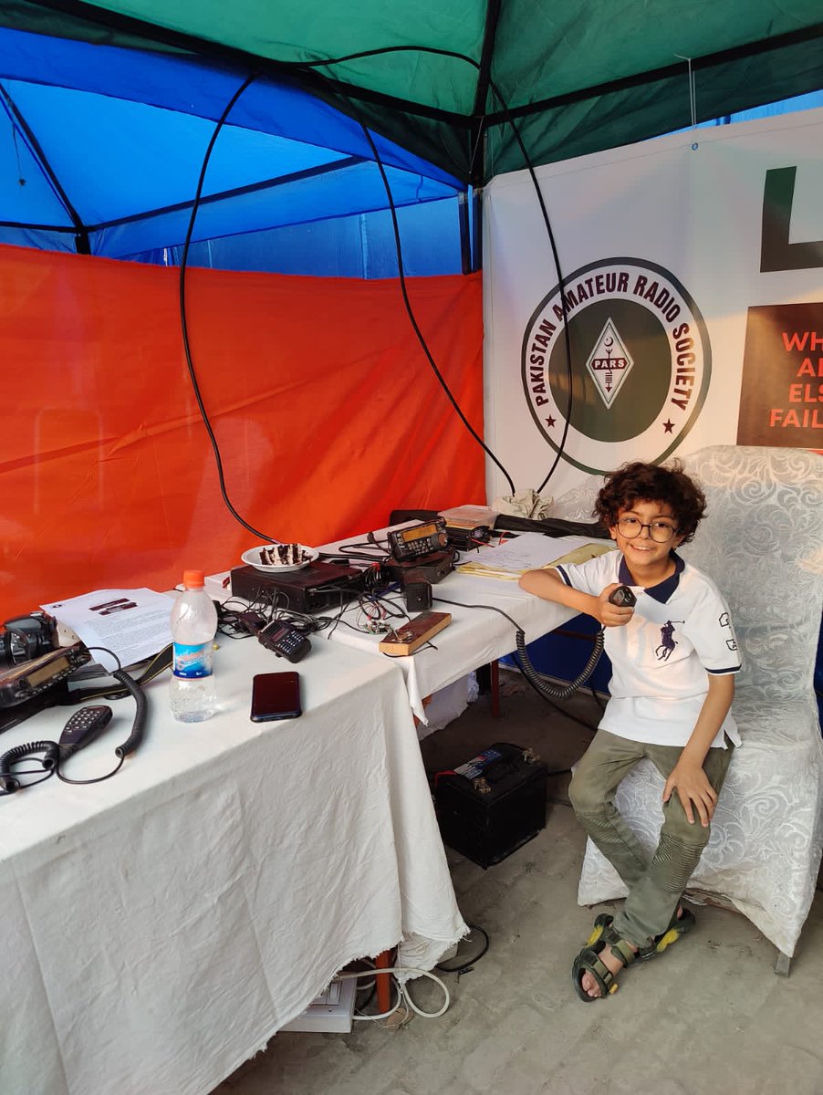 KSSPakistan's tweet photo. At the Lahore Science Mela 2022, the The Pakistan Amateur Radio Society (PARS) showcased their meticulously designed antenna and engaged in intriguing QSOs (Conversations) on the 10-meter radio band.
 
We're thrilled to announce their return this October at  LSM 23! https://t.co/STEDwAAN5b