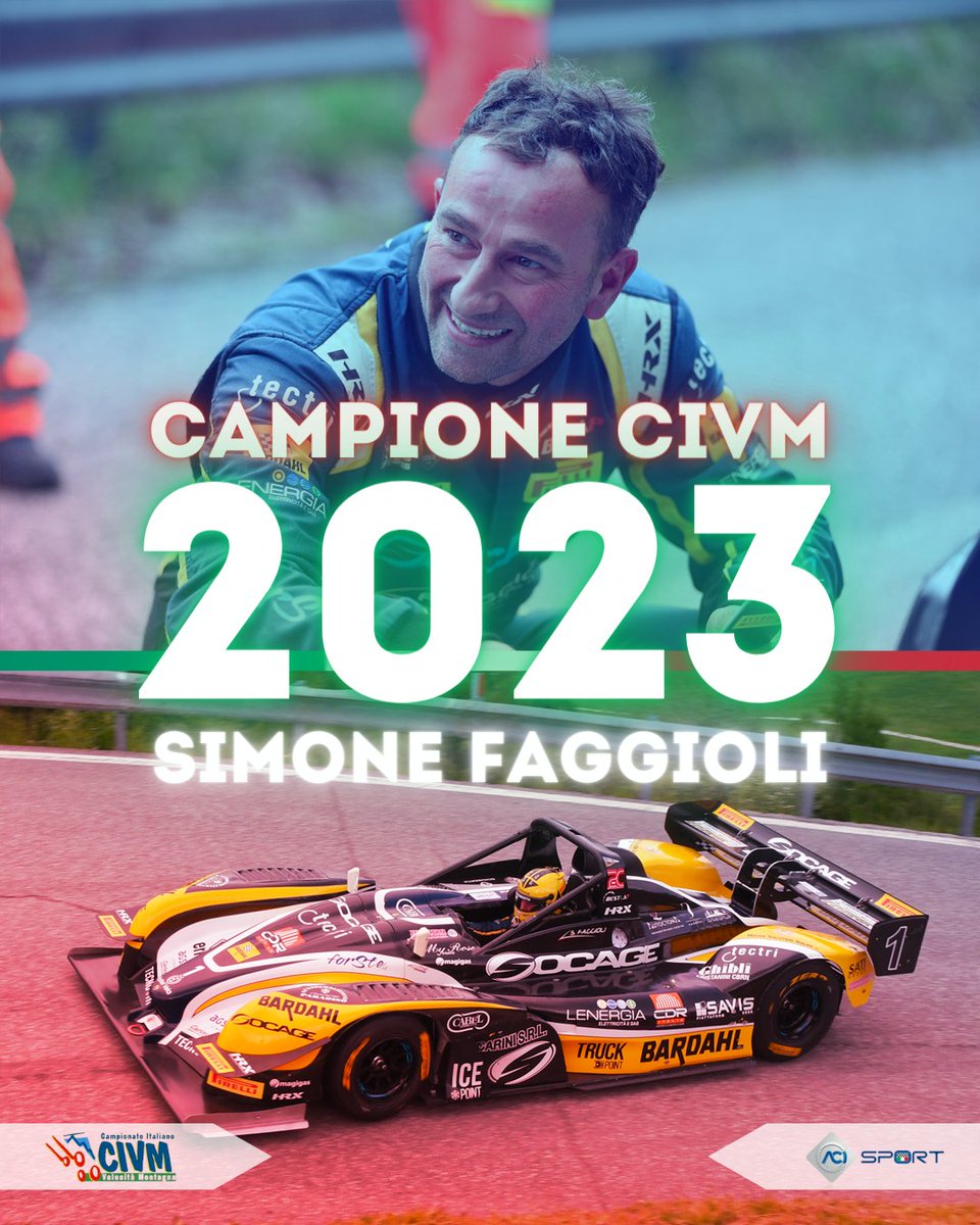 Il Re della Montagna trionfa di nuovo 🍾

Simone Faggioli vince per la diciassettesima volta il titolo di Campione Assoluto Italiano Velocità Montagna 🏆

#CIVM #ACISport