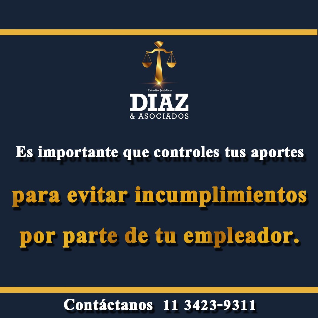 manu201333's tweet photo. Guardá esta información ⚠️

Es importante que periódicamente realices un control de tus aportes para evitar incumplimientos por parte de tu empleador 👩🏻‍💻🧑🏻‍💻

Para dudas o consultas podes contactarnos al 11 3423-9311 ☎️ 

#bsas #abogados #aportes #sueldo #empleo https://t.co/n0MRuPe9YO