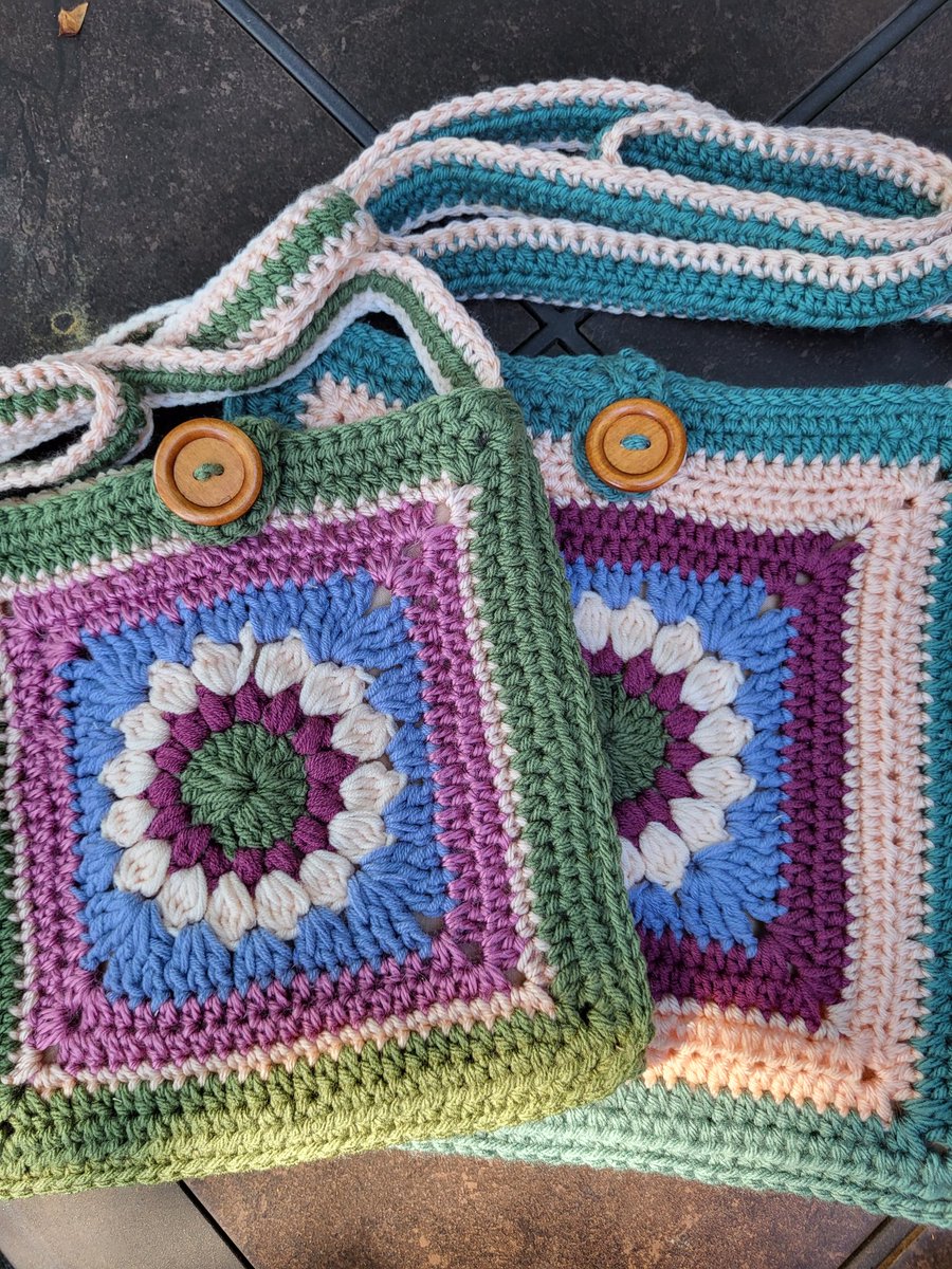 Excited to share the latest additions to my #etsy shop: Handmade granny square crochet BOHO BAGS! Crossbody purse. Shoulder bags. Fully lined. Button closure. #green #blue #bohohippie #shoulder #crochet #bohobag #crossbody #handmade #grannysquare Go to: kimsnaturalkreations.etsy.com