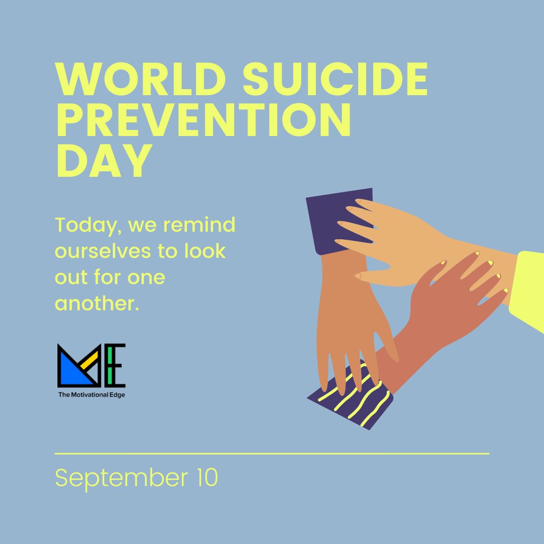 🌟 Today, on #WorldSuicidePreventionDay, let's stand together and break the silence. ❤️
Your story matters, your struggles matter, and YOU matter. Reach out, listen, and be there for one another. Together, we can make a difference and save lives.  
#WSPD2023 #MentalHealthMatters
