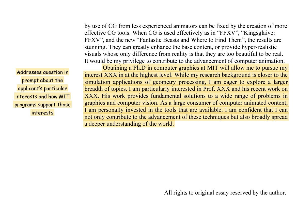 awesome_ama's tweet image. Here&apos;s another SOP example from MIT with annotations.

LEARN from this wisely.
📍Look at the comments made.
📍Look at how the sentences are structured.
📍Look at the flow of information.
📍 Look at the paragraphing

What did you learn?