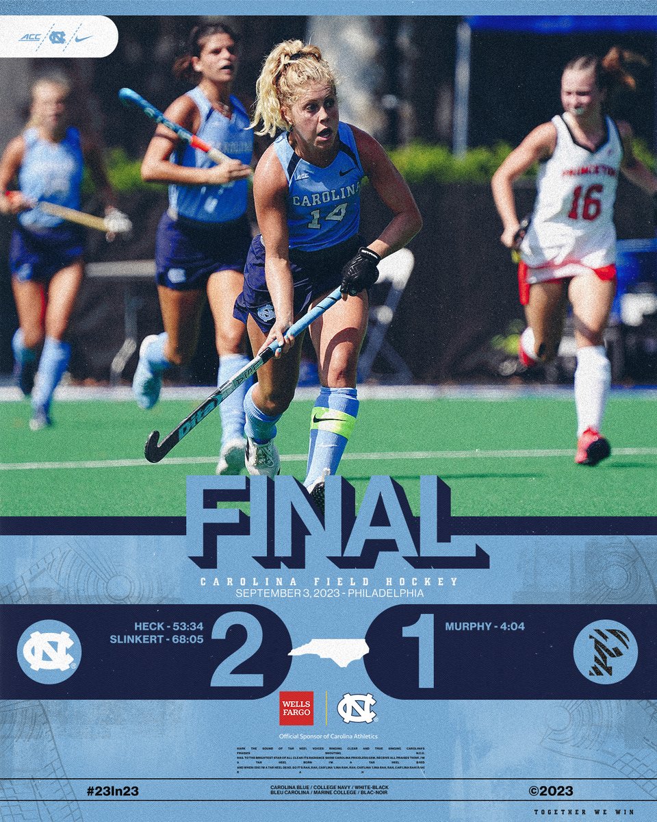 UNCFieldHockey's tweet photo. Heels battle back to win in OT 🙌

#GoHeels | @WellsFargo https://t.co/fShnGMZLXi