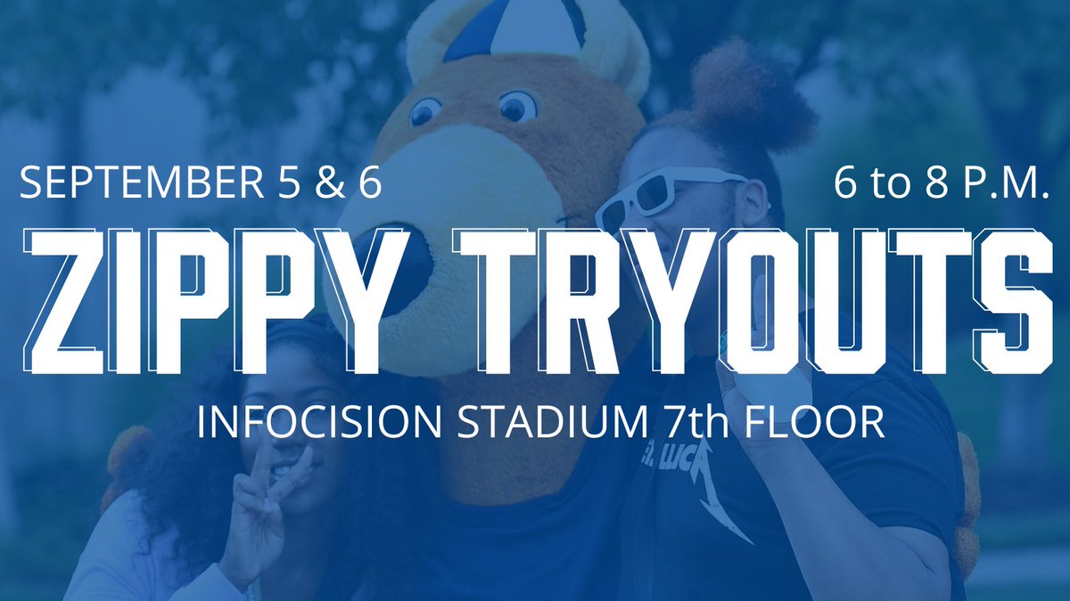 uakron's tweet photo. Want to become the face of #ZipsPride? Zippy tryouts are happening this week on September 5th and 6th. Sign up now: https://t.co/9EfMnHlxdg
We hope to see you there! π π https://t.co/Ibm33o2Jot