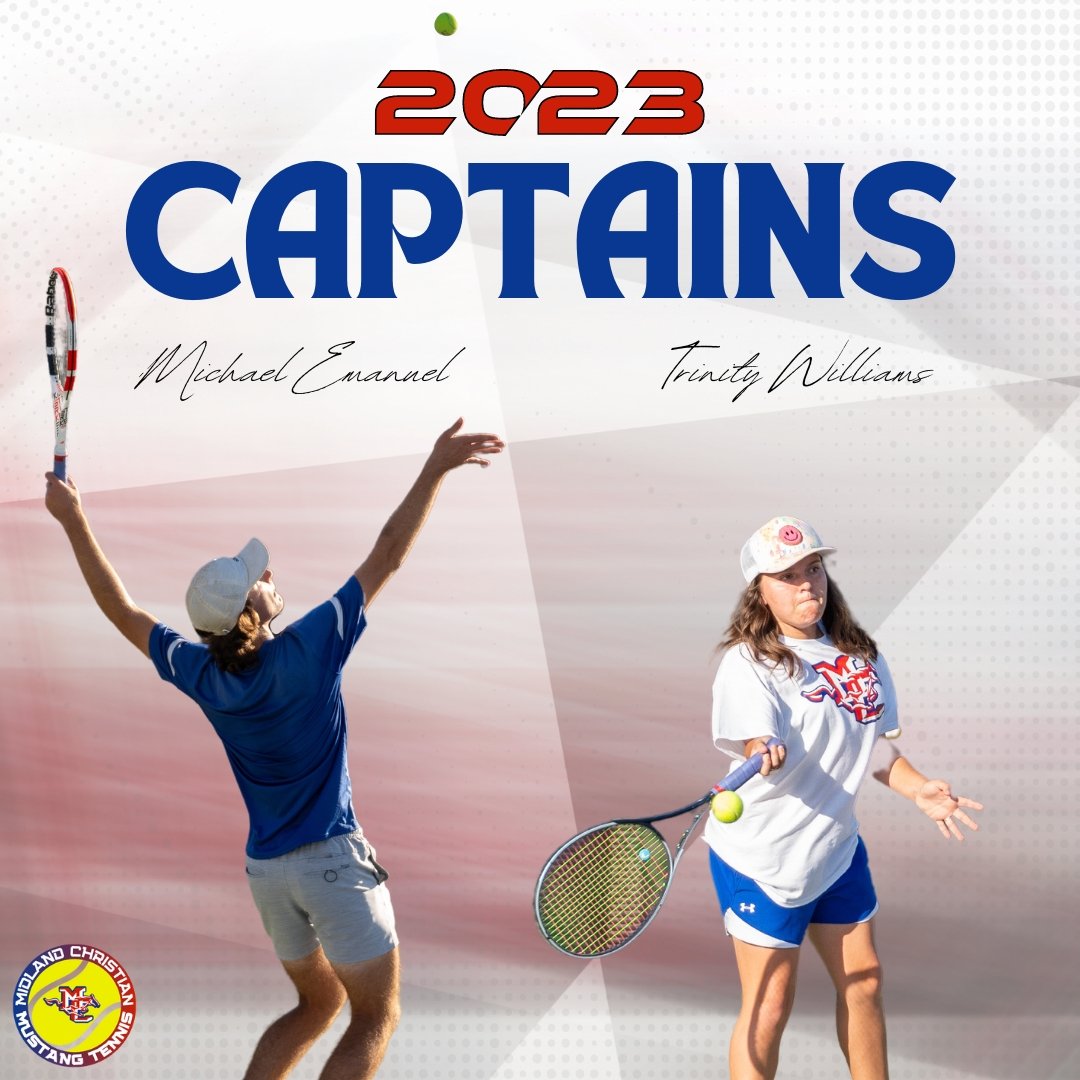 Your 2023 Mustang Tennis Captains! Senior Michael Emanuel and Junior Trinity Williams. 🎾🐴

#PonyUp #MCStennis 
<a href="/texashstennis/">Texas HS Tennis</a>