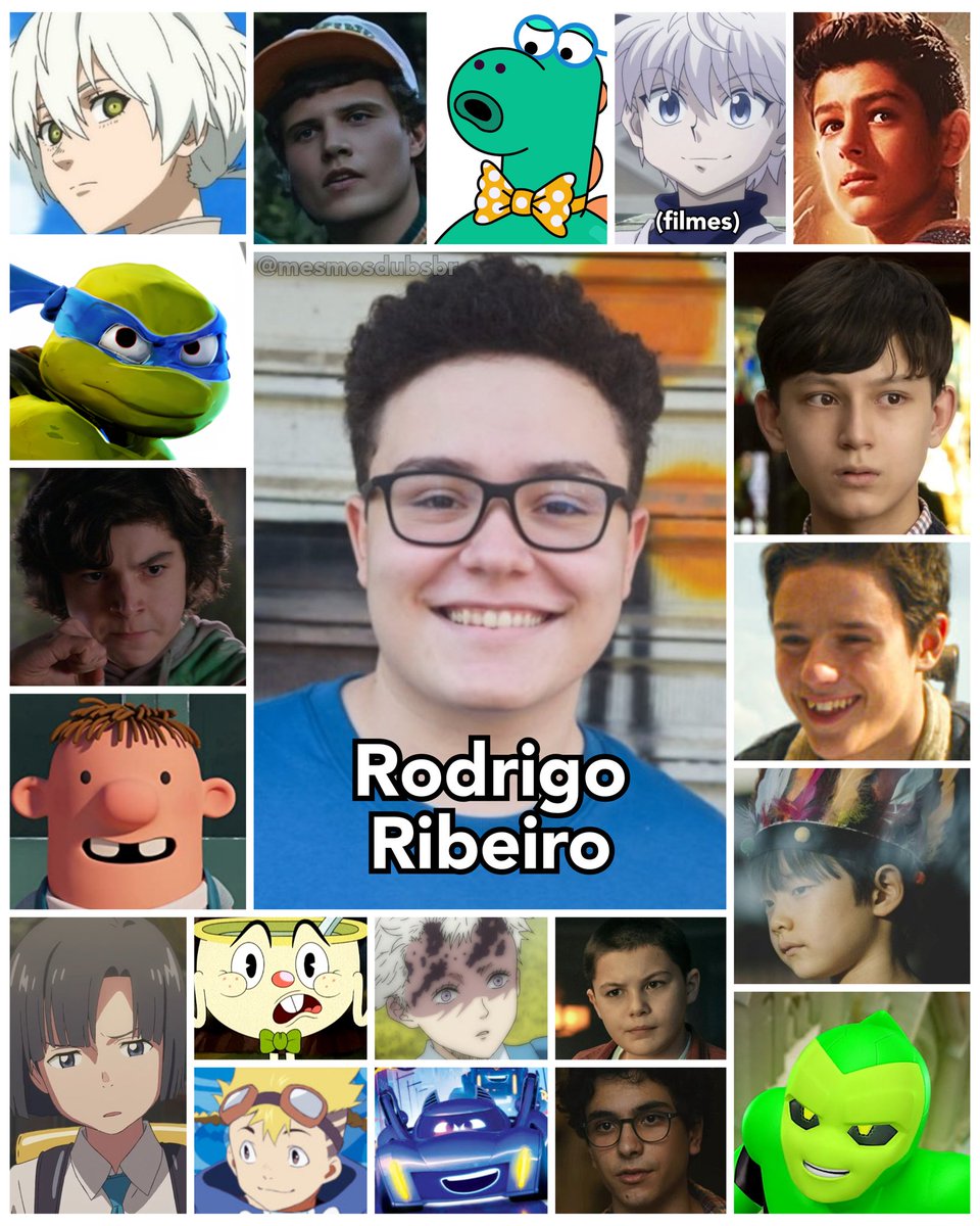 Personagens Com os Mesmos Dubladores! on X: Brabíssimo essa figuraça!  Desde a infância dando o que falar no mundo da dublagem, Rodrigo Ribeiro é  um excelente ator, conhecido por dublar Fushi em