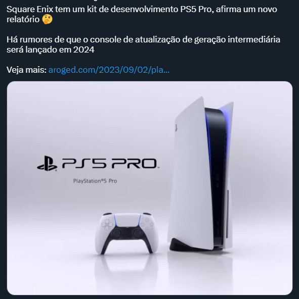 PS5 pro está em desenvolvimento e pode ser lançado em 2024