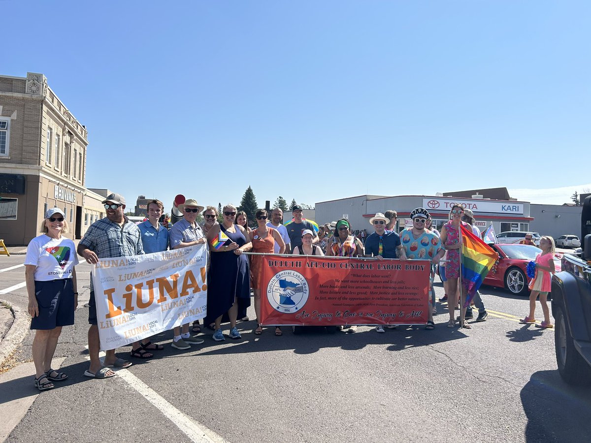 Labor World Newspaper (@laborworldorg) on Twitter photo Labor marching in the Duluth Superior Pride Parade in Superior! Happy Pride! 🏳️🌈🏳️⚧️✊ Labor marching in the Duluth Superior Pride Parade in Superior! Happy Pride! 🏳️🌈🏳️⚧️✊