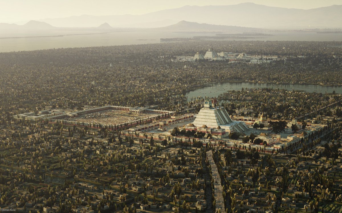 mapoteca_mx's tweet photo. Espectacular la recreación de #Tenochtitlan #Tlatelolco y todo el Valle de México que hizo @ThomasKoleTA 

Enlace a su versión nahuatlatolli
https://t.co/mWzdpoRDOJ https://t.co/3lja5QYAB7