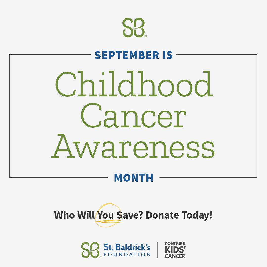 StBaldricks's tweet photo. It’s #ChildhoodCancerAwarenessMonth and we need your help to raise awareness! Download our social media tool kit for graphics to share and don’t forget to tag @StBaldricks and use the hashtags #WhoWillYouSave, #CCAM, #ConquerKidsCancer.
Tool kit: https://t.co/vq3iiFNngx https://t.co/rT22uw5OIz