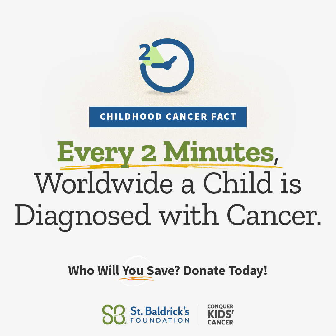 StBaldricks's tweet photo. It’s #ChildhoodCancerAwarenessMonth and we need your help to raise awareness! Download our social media tool kit for graphics to share and don’t forget to tag @StBaldricks and use the hashtags #WhoWillYouSave, #CCAM, #ConquerKidsCancer.
Tool kit: https://t.co/vq3iiFNngx https://t.co/rT22uw5OIz