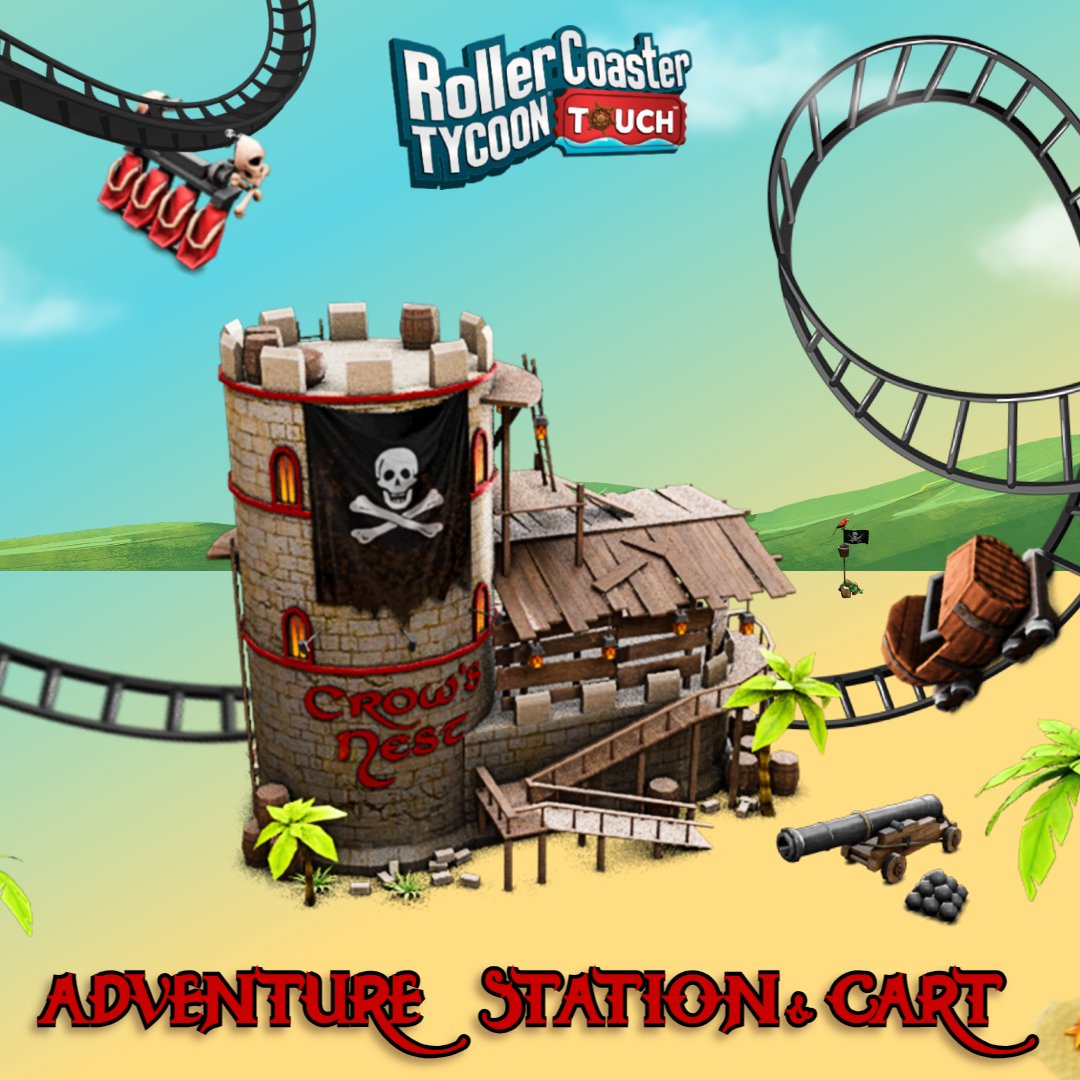 RCT_Touch's tweet image. Don’t forget to add the Adventure Station &amp;amp; Cart to your Roller Coasters! 

#SetTheScene