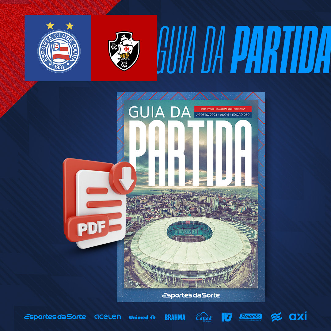 ecbahia's tweet photo. ℹ️ Guia da partida já disponível. Saiba informações no link ➡️ https://t.co/hTXb1j354G. #BBMP #HoraDaVirada https://t.co/MoubbhSjBr
