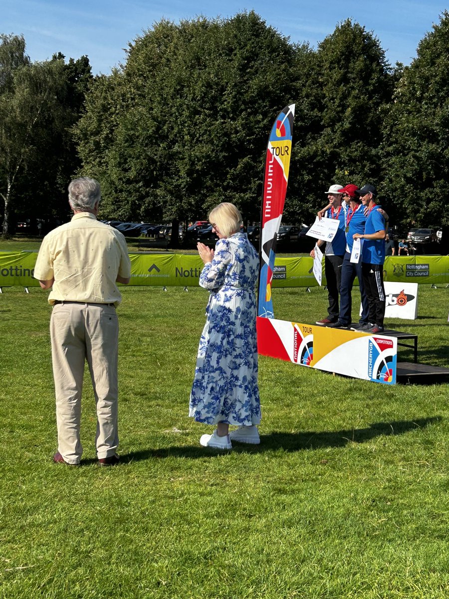 law4partners's tweet photo. Honoured to have presented the medals at today’s @archerygb @AGBNatTour finals with @HelenBierton. https://t.co/nsGWv7IoJi