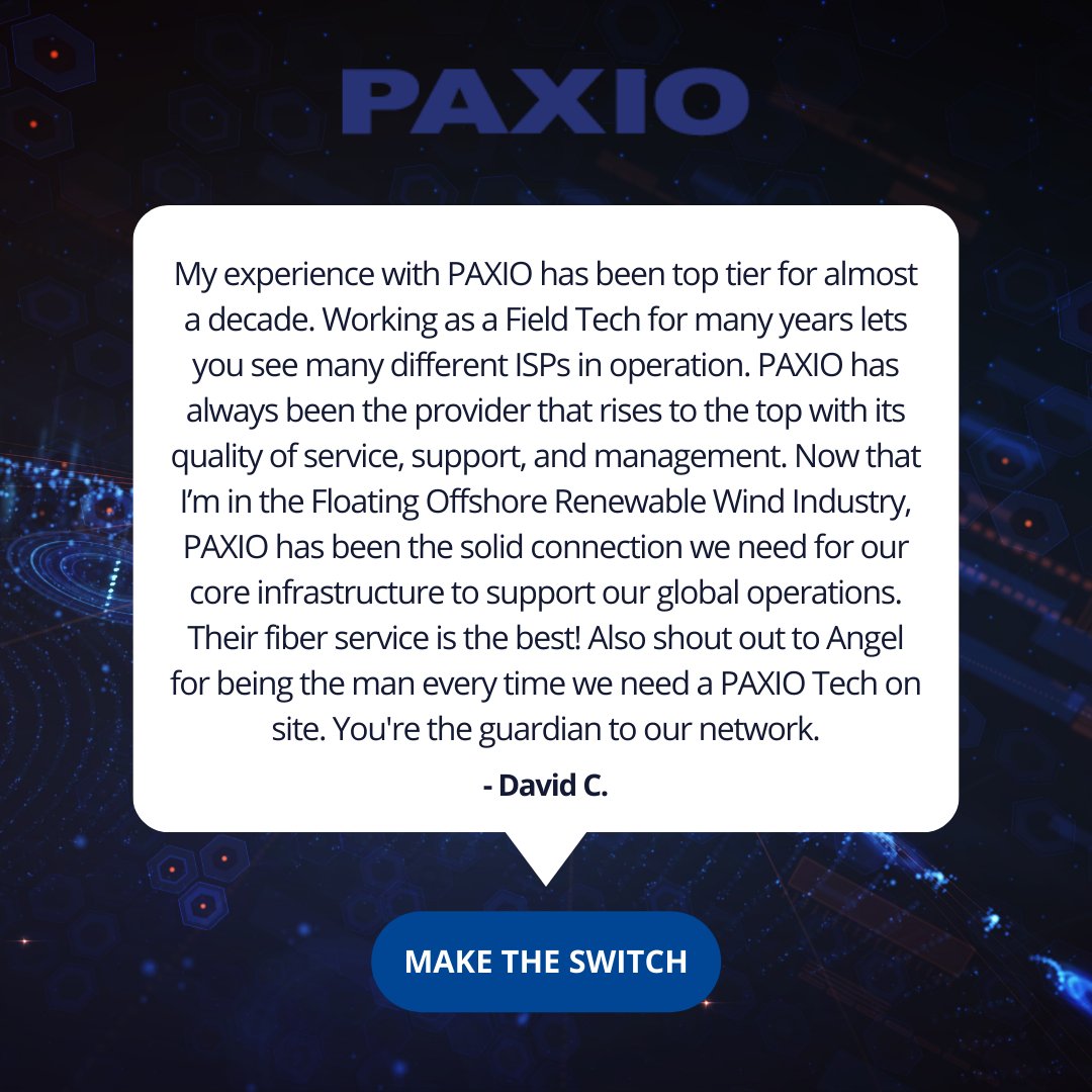 PAXIO's tweet image. #customerfeedback is invaluable and much appreciated. Thank you, David, for sharing your experience with us! 🌐