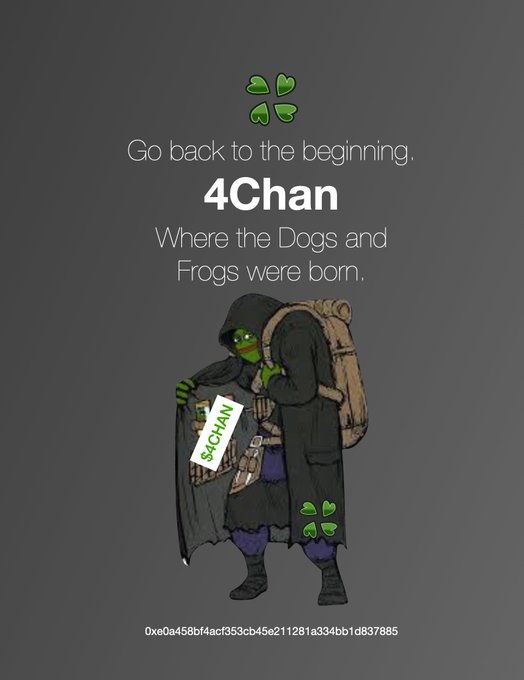 TheMEMELordx69's tweet photo. @4Chan_Token it's a #bitcoin of memecoins kinda vibe #4chan🍀

#pepecommunity #newpepe #shibaarmy #pndc https://t.co/x5AUVRsqA3