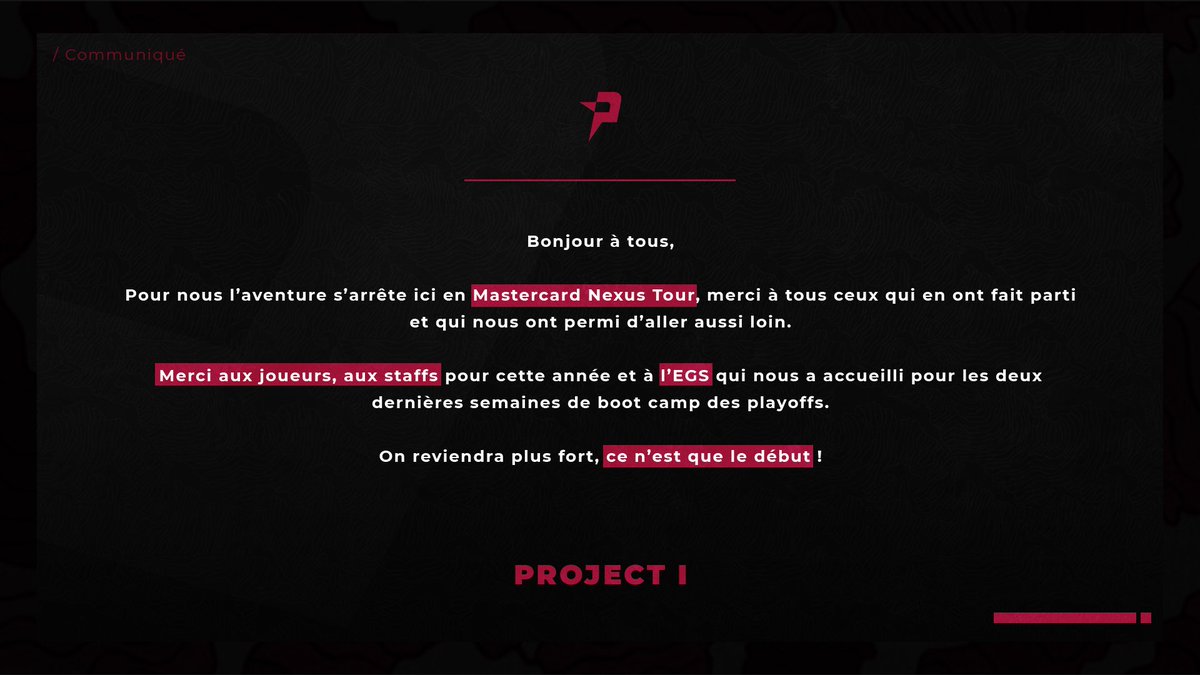 Project I tweet media