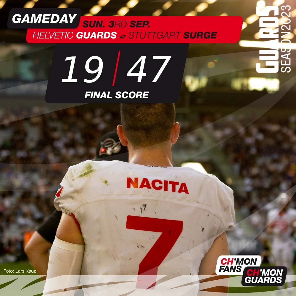 Final score. History was written - the first season of the Helvetic Guards is over. What a ride it was! 😎
Tomorrow season 2024 starts!  💪

📸<a href="/noa/">いにしゃる</a>.monn

#HVGatSRG #upforthechallenge #helveticguards #europeanleagueoffootball #hoppguards