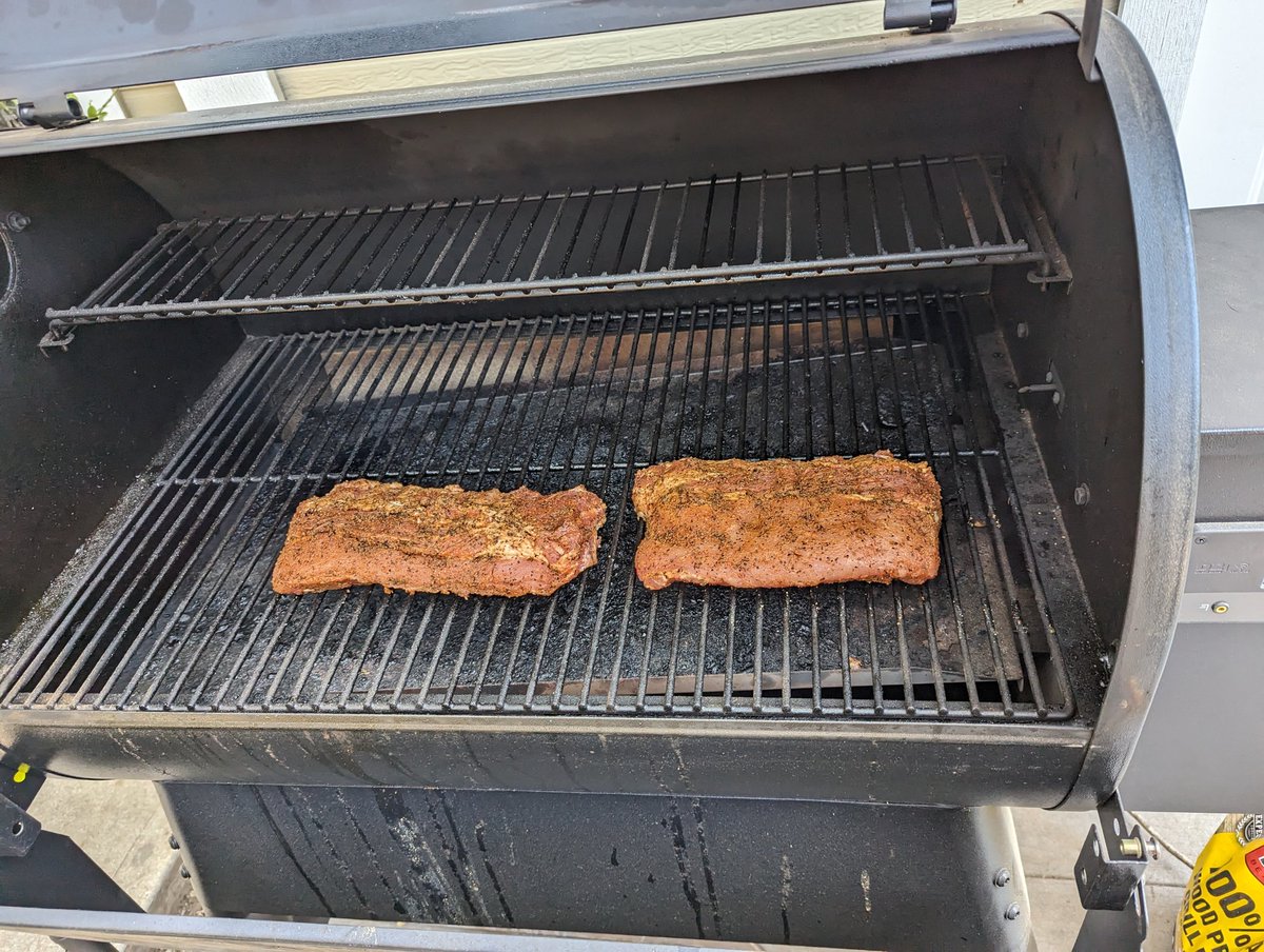 Getting experimental with ribs today and trying smoking them with a little pomegranate juice. Have a great weekend everyone!