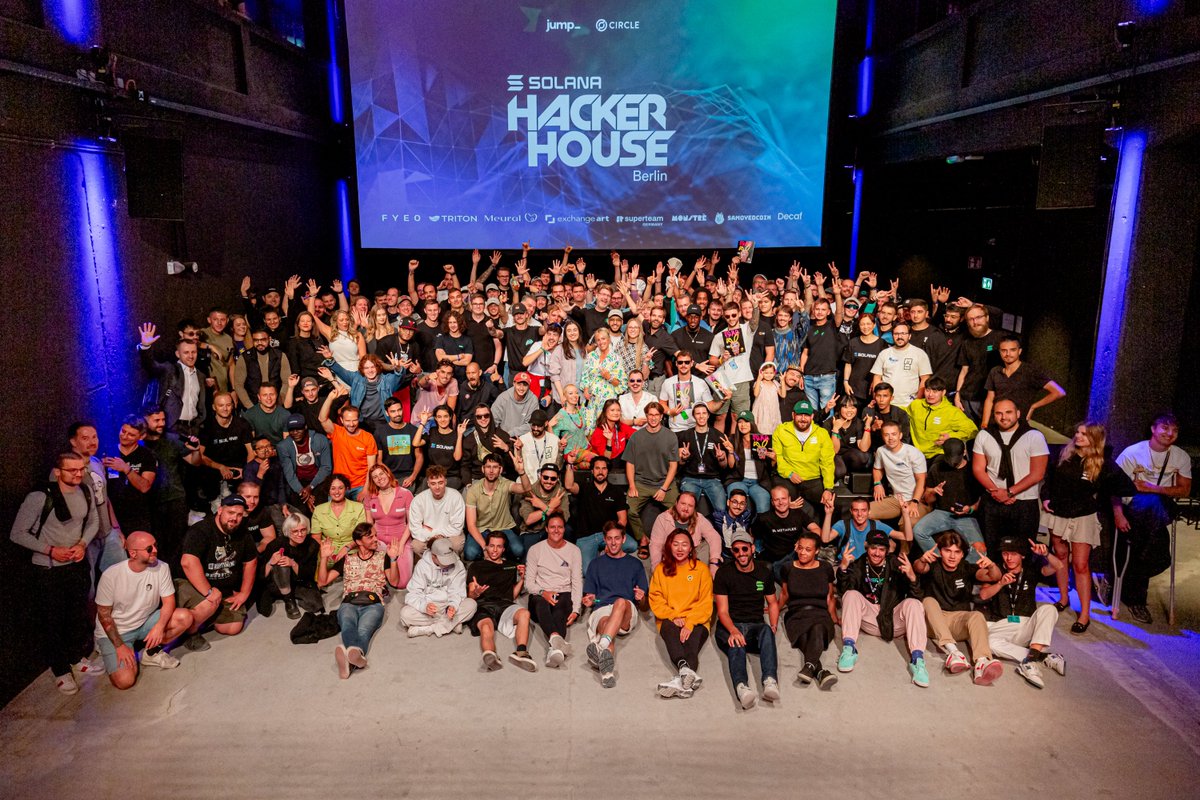Solana - you all made #BerlinHackerHouse one of the best yet! 

Thank you so much to everyone who contributed and made this one special. 

And of course - shoutout to all the teams who pitched their demos today! Give them a follow and some love below👇