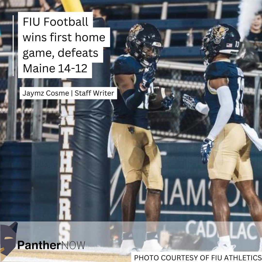 Last night, FIU football won their first game of the year against the Maine Bears. Freshman quarterback Keyone Jenkins had an electrifying start to his career, throwing for over 290 yards.

panthernow.com/2023/09/03/fiu…

✍️: <a href="/jimmyymmij_/">Rod</a>