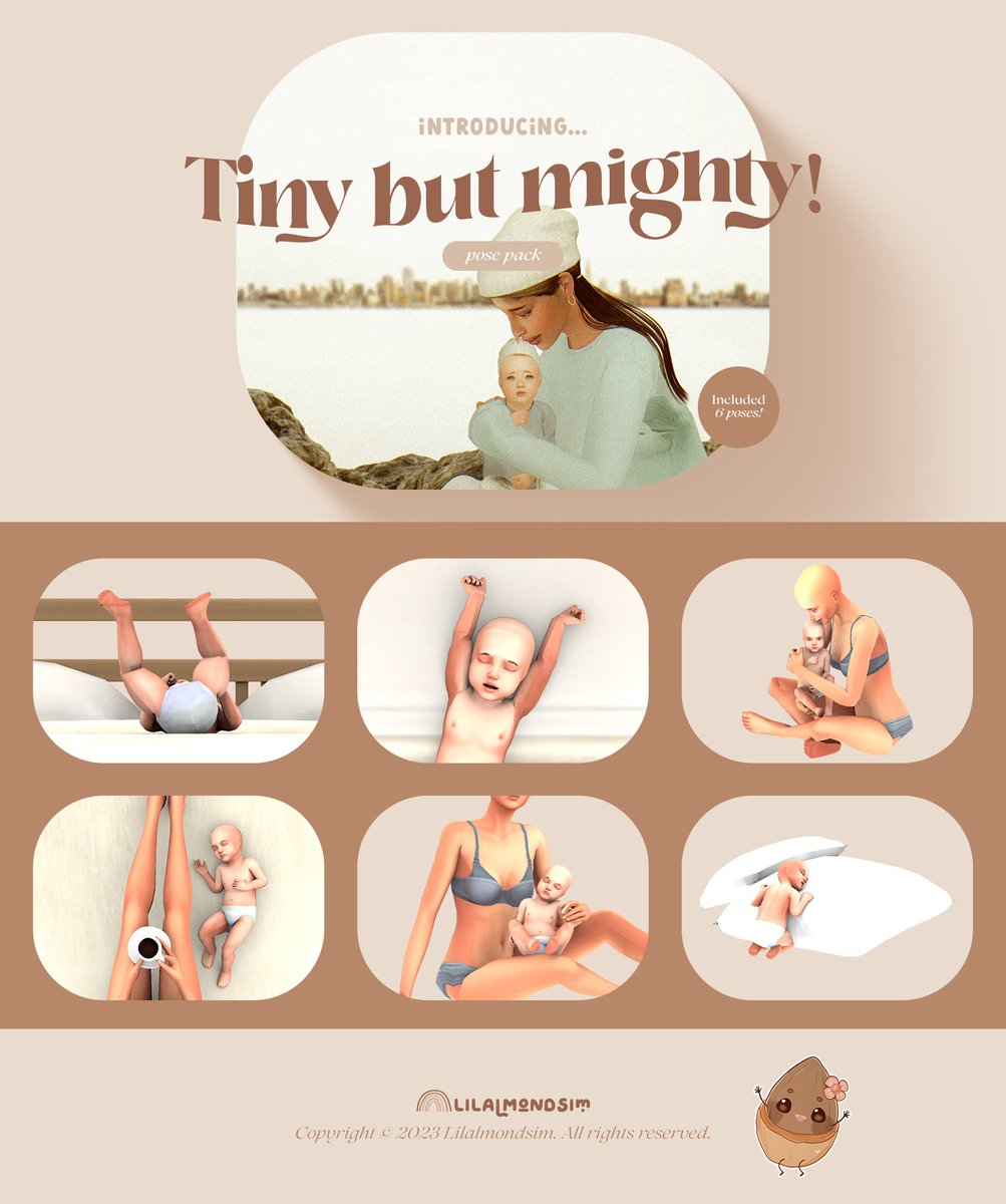 lilalmondsim's tweet photo. ⋒ Tiny but mighty!  — 𝒑𝒐𝒔𝒆 𝒑𝒂𝒄𝒌
⤳ https://t.co/bbt58YhQI1  (Patreon, Early access)
Public release: october 15, 2023 12 pm (EST)

You have the option to purchase this pose pack in Early Access individually on KO-FI!  ⤳ https://t.co/pBF0Jk5Zgk https://t.co/WOYcqXrQoB