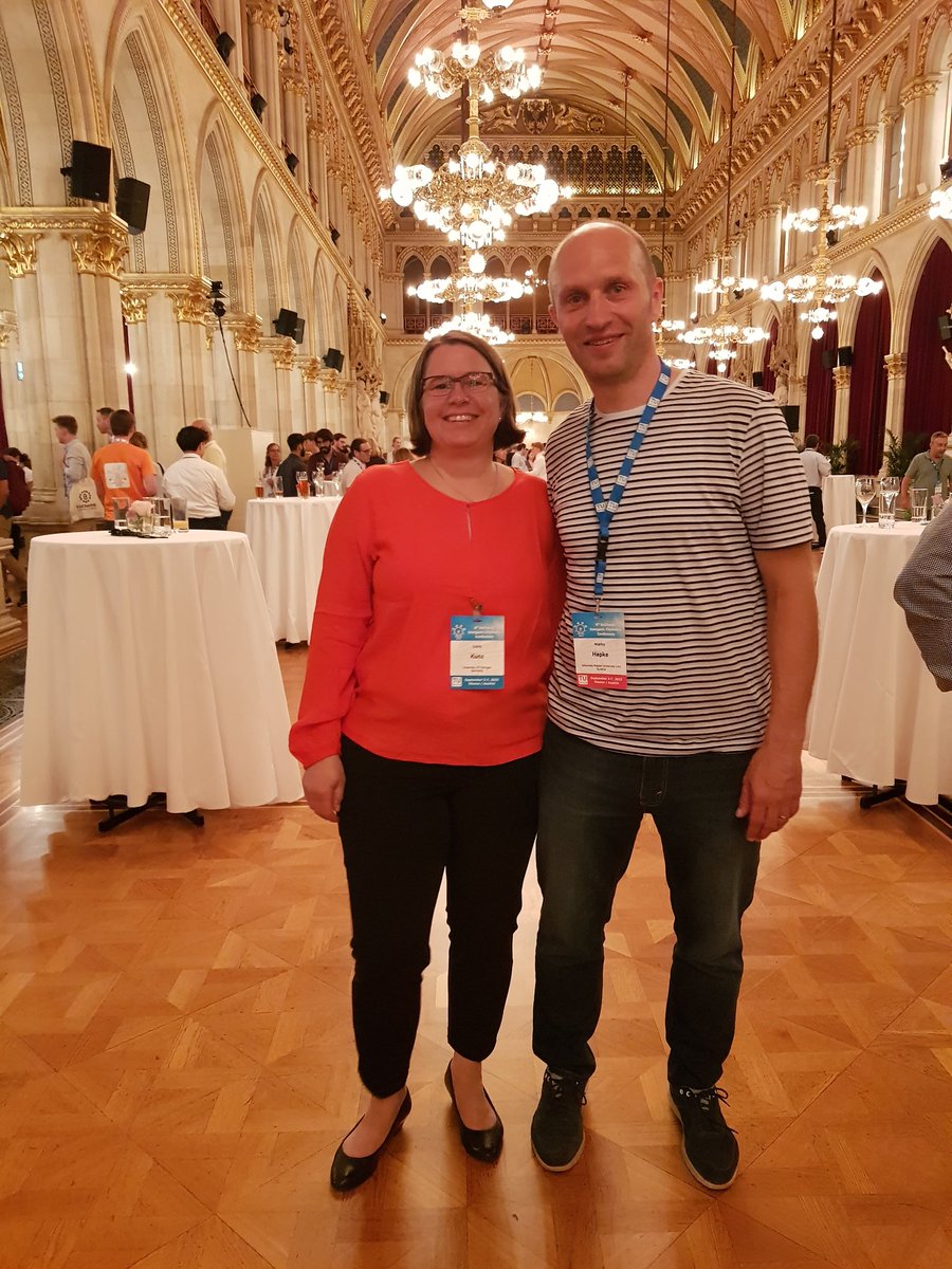 Small Hartwig Alumni reunion in beautiful Vienna at the #EICC6. Looking forward to great inorganic chemistry.