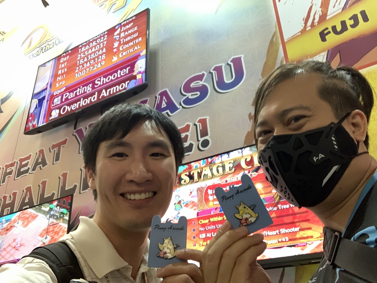 #NISAPAX2023

Fighting the boss to get that pin was SO DIFFICULT. But I endured and pressed on to find myself VICTORIOUS.

Shoutout also to Jaesam for getting a win as well alongside me!