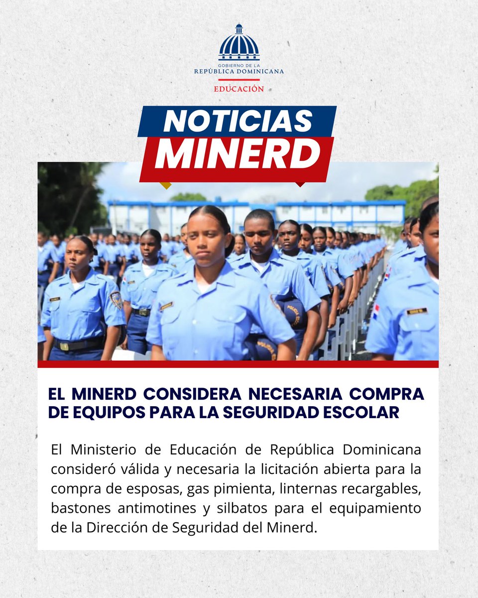 Ministerio Educación RD tweet media