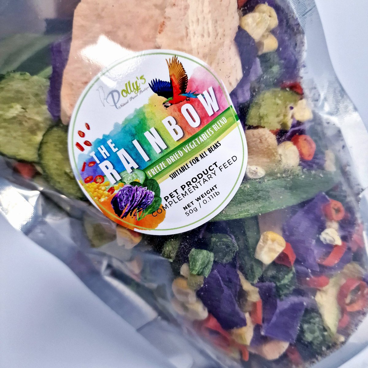Pollysnaturalp1's tweet photo. New freeze dried veggies. A healthy snack for #parrots . https://t.co/bMPtj6OaLV