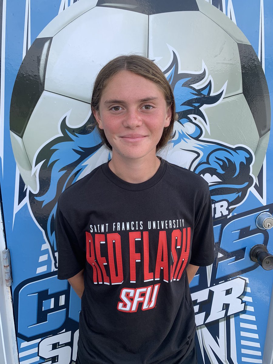 Layna51113973's tweet photo. I’m so blessed to announce my verbal commitment to play D1 soccer at St. Francis University! I’d like to thank God, my family, coaches, teammates, and friends for helping me get to this point!!  @RedFlashWSOC https://t.co/Wratx4GsD8