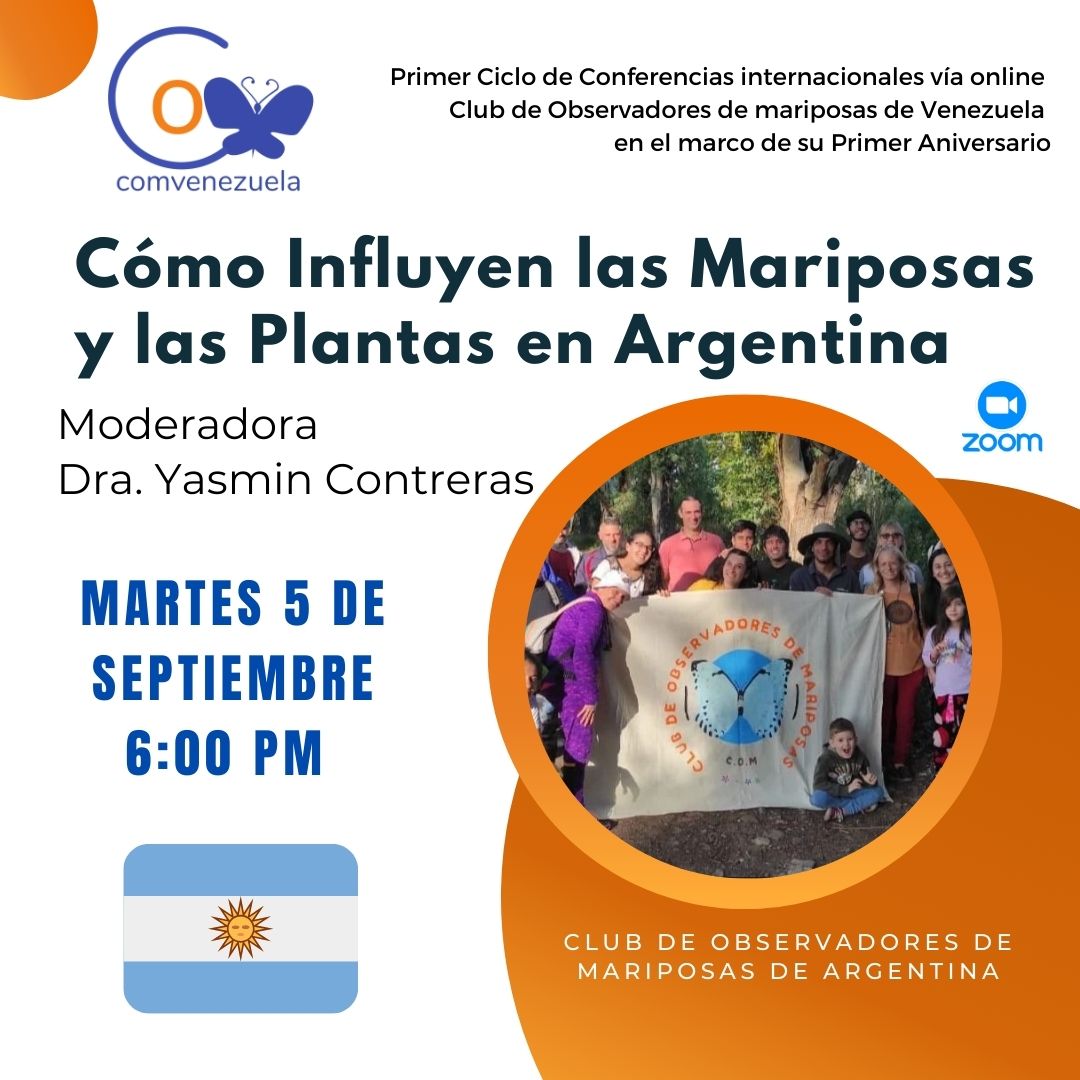 Nos complace invitarlos al 1er Ciclo de Conferencias Internacionales del Club de Observadores de Mariposas de Venezuela en el marco de la celebración de su primer aniversario. Para formalizar su participación acceda al siguiente enlace docs.google.com/forms/d/e/1FAI… 
<a href="/eButterfly_org/">e-Butterfly</a>