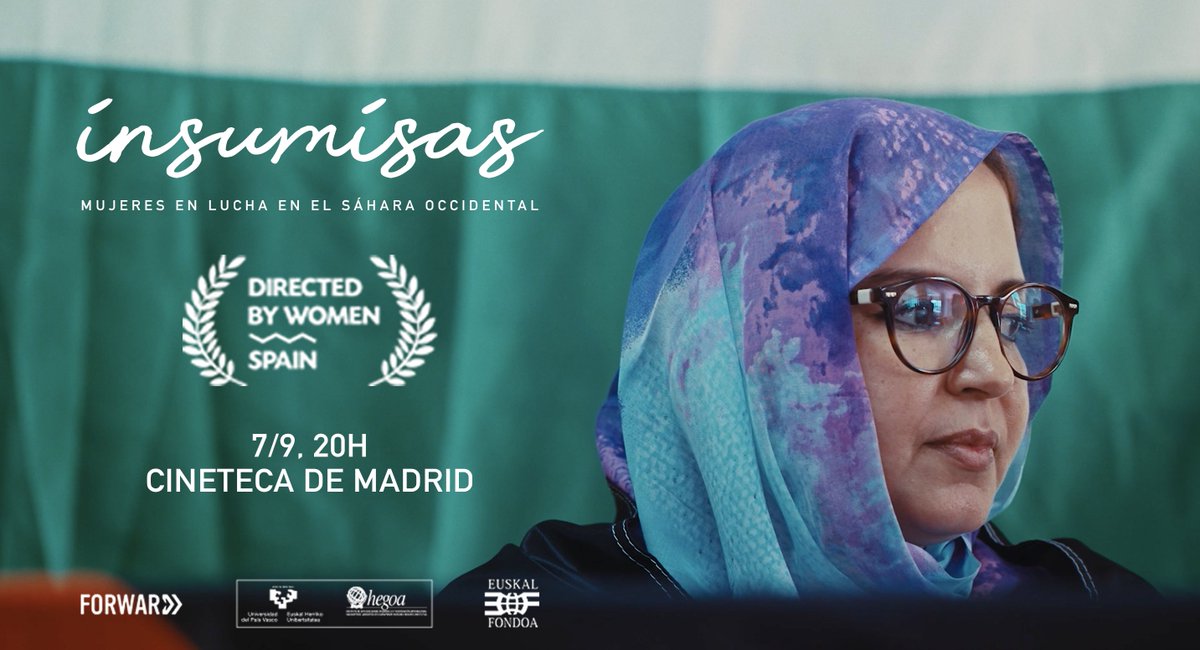 #Insumisas está entre los cortometrajes seleccionados para el festival @DirectedbyWomen Spain y no podemos estar más contentas. La proyección será el 7/9, a las 20h, en la @CinetecaMadrid. Entradas en: cinetecamadrid.com/programacion/s…
 
#saharalibre