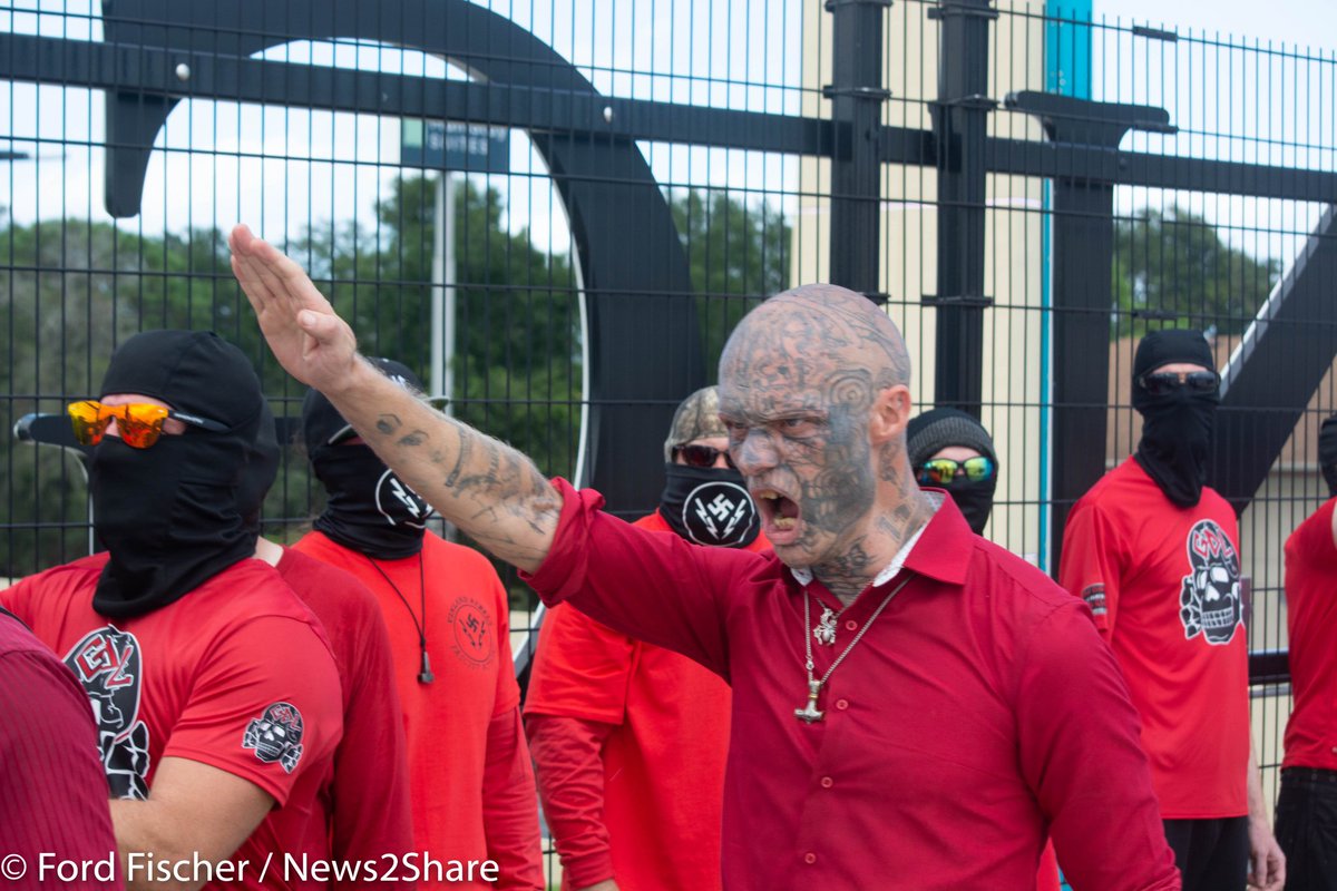 Definitely an FBI imposter that tattooed his entire face to pose as a Nazi in Orlando! That's some ANTIFA dedication!