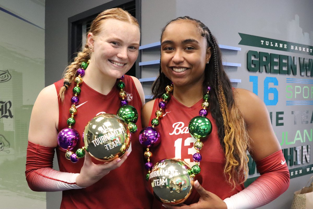 AlabamaVBall's tweet photo. Green Wave Classic All-Tournament Team!

@kendylreaugh x @alyiahwells 

#BamaVB #RollTide https://t.co/XxXsnb5wse