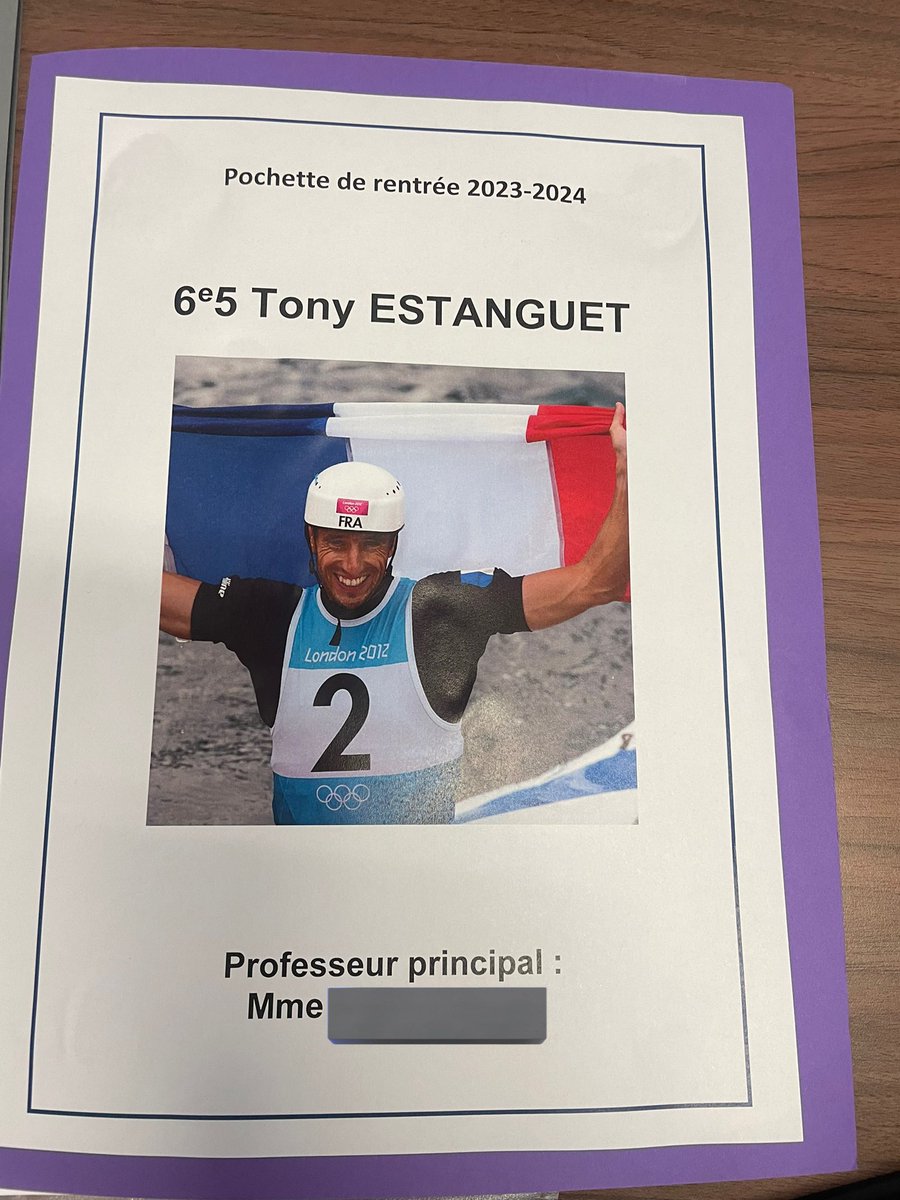 camille91280's tweet photo. Chaque classe du @camille91280 portera le nom d’un champion Olympique et Paralympique ! 
La 6e5 @TonyEstanguet 
La 6e4 @FlesselLaura 
Et la 6e3 @A_Portal1202 et Méline Nocandy pour la 6e1 Handball
@Paris2024 @acversailles @EpsVersailles @unss @Sports_gouv @djaftat @NLahyani24088 https://t.co/96wBayrPTh