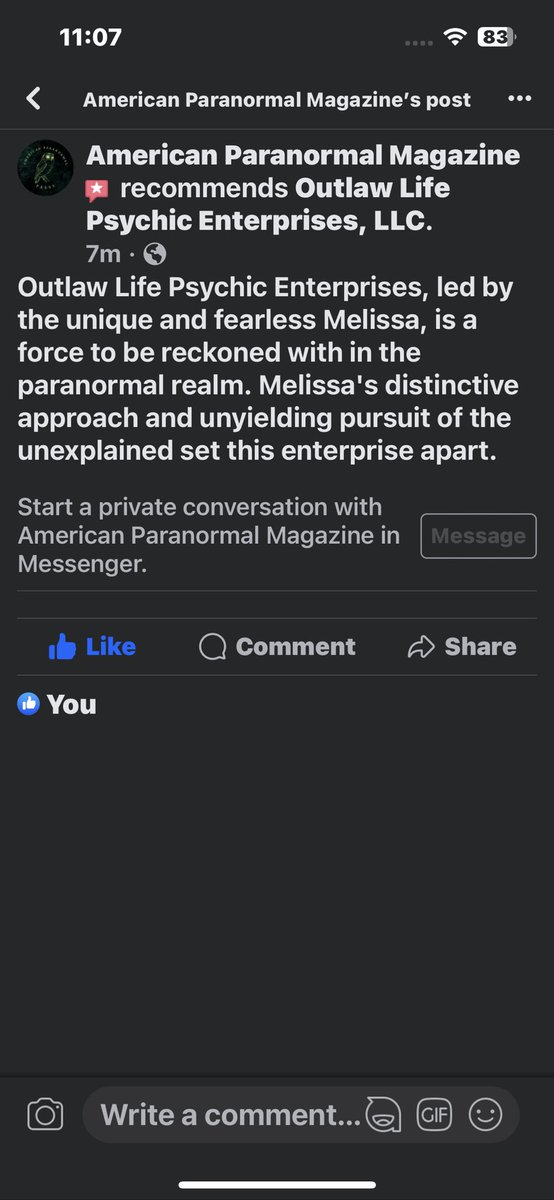 So excited!
I got my first Recommendation!