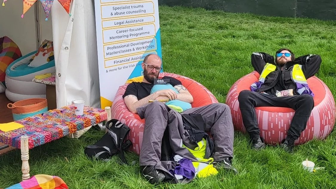 MindingCreative's tweet photo. Thank you to all who joined us backstage @EPfestival + at our @hotpress events at #MindField

Really special to meet and talk to so many like-minded people

Grateful to be able to support you at one of the busiest events of the year. Thank you @mcd_productions &amp; @FRfestivals 🙏 https://t.co/eS9LJrPjtH