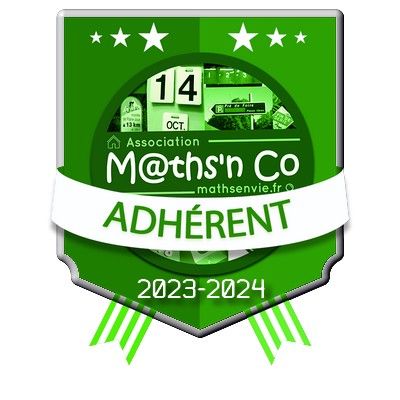 📢 M@th'n Co. lance sa campagne d'adhésion pour 2023/2024 !

▶️ Vous aussi, rejoignez l'aventure <a href="/mathsenvie/">M@ths en-vie</a> : mathsenvie.fr/association

✅ Participer à un collectif
✅ Bénéficier d'avantages et d'offres exclusives
✅ Accéder à toutes les fonctionnalités de notre banque...