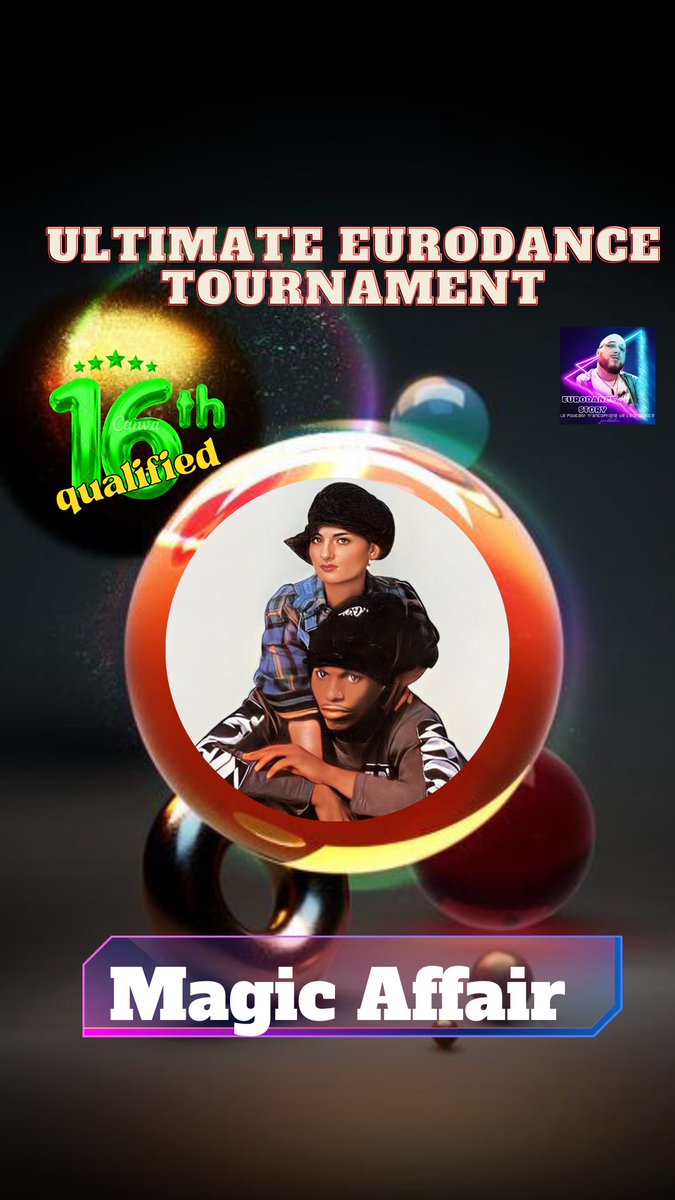 Eurodance_Story's tweet photo. Magic Affair are qualified for the 16th final of this Ultimate Eurodance Tournament ! 
Stay tuned to my stories for next results !
#eurodance #magicaffair #francamorgano #akswift https://t.co/1MeJVrPcDt