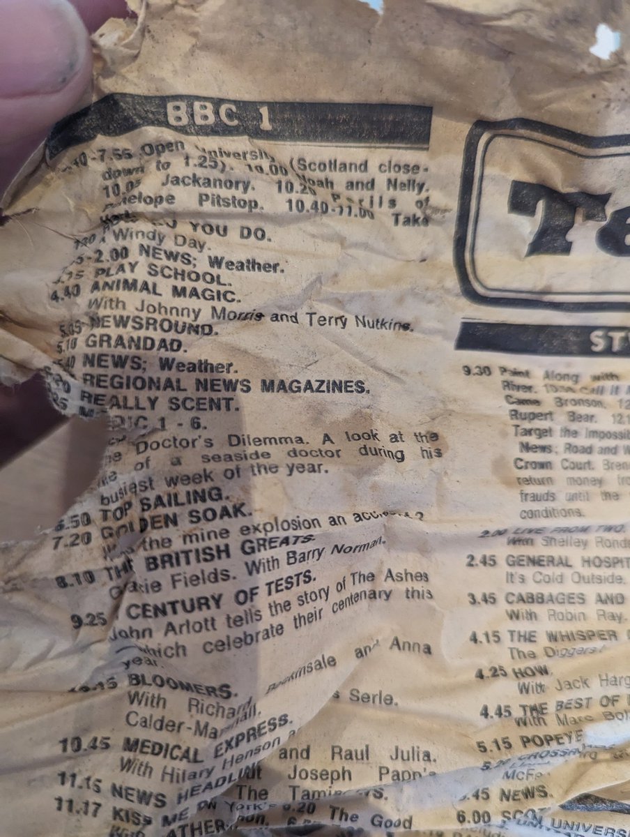 doghousedean's tweet photo. @GaryLineker is this your newspaper? Found it in the wall in your old place near Southport while replacing a round window. The paper is 3 months older than me! https://t.co/CQ3uONpEBP