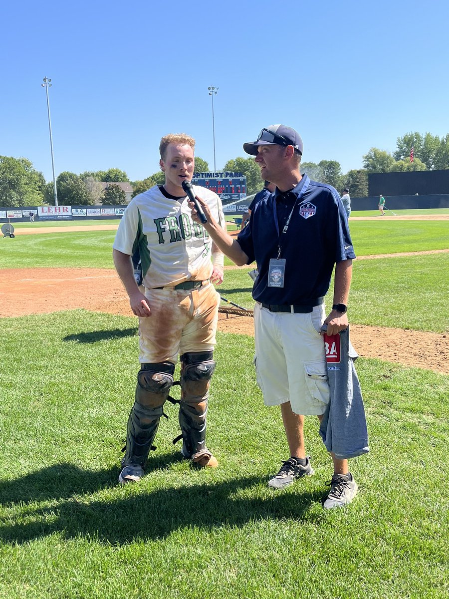 <a href="/BirdBullfrogs/">Bird Island Bullfrogs</a> <a href="/smartinblue/">St. Martin Baseball</a> The <a href="/MaxBatBaseball/">MaxBat</a> Player of the Game is <a href="/BirdBullfrogs/">Bird Island Bullfrogs</a> Jimmy Woelfel.
#MBA100💯