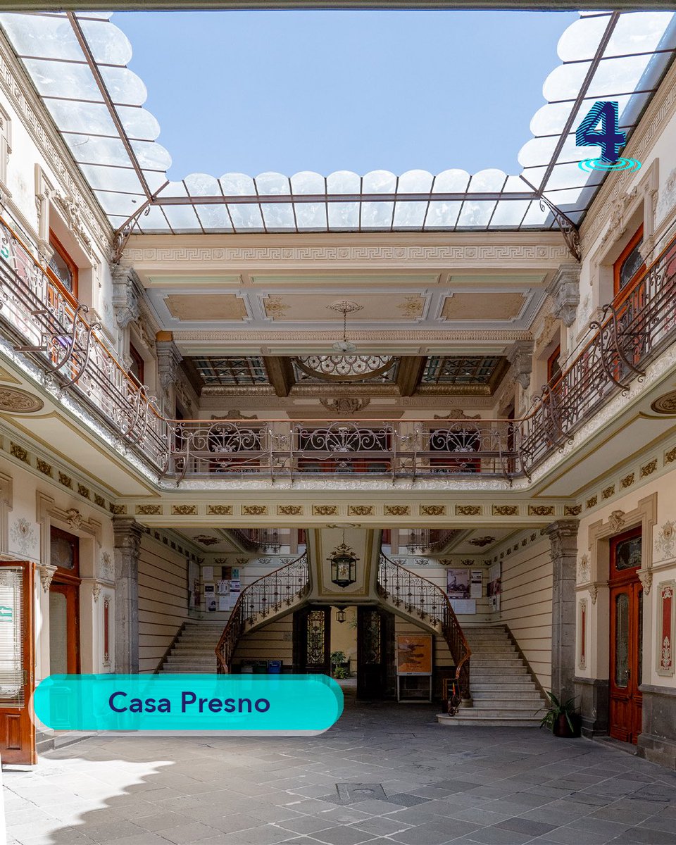 PatioEfimero's tweet photo. Casa Presno, un inmueble de la época porfiriana con decoraciones Art Nouveau, cuya denominación proviene de uno de sus antiguos propietarios, Marcelino Presno.

#patio #patio4 #patioefímero #patrimonio #puebla #méxico #festivalpatioefímero https://t.co/FvCsy1jJBX