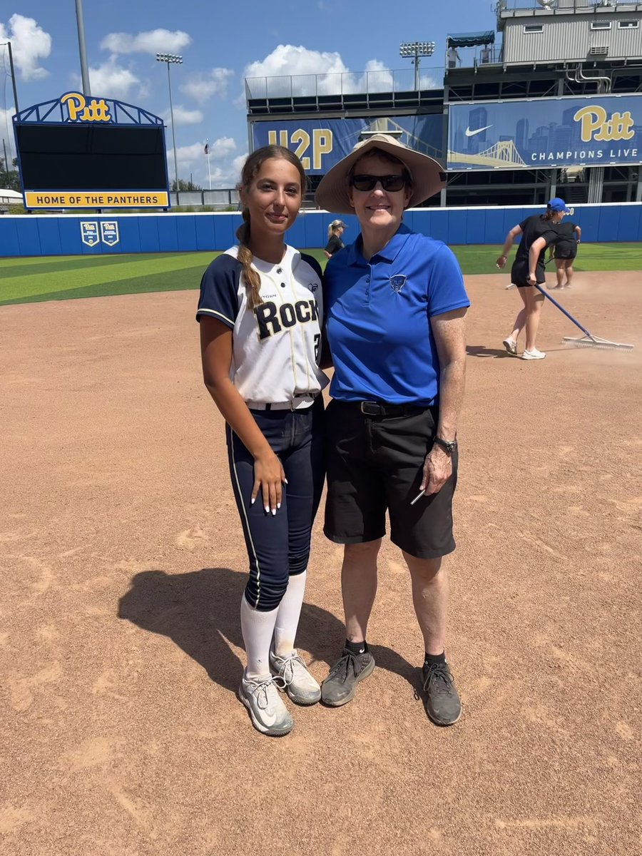 I had a blast today being at @Pitt_SB!! Can’t wait to be back soon! Thank you @PITTcoachallard, @Coach_LWood and @Forever_Jordann for the amazing camp! @GoldGarvey